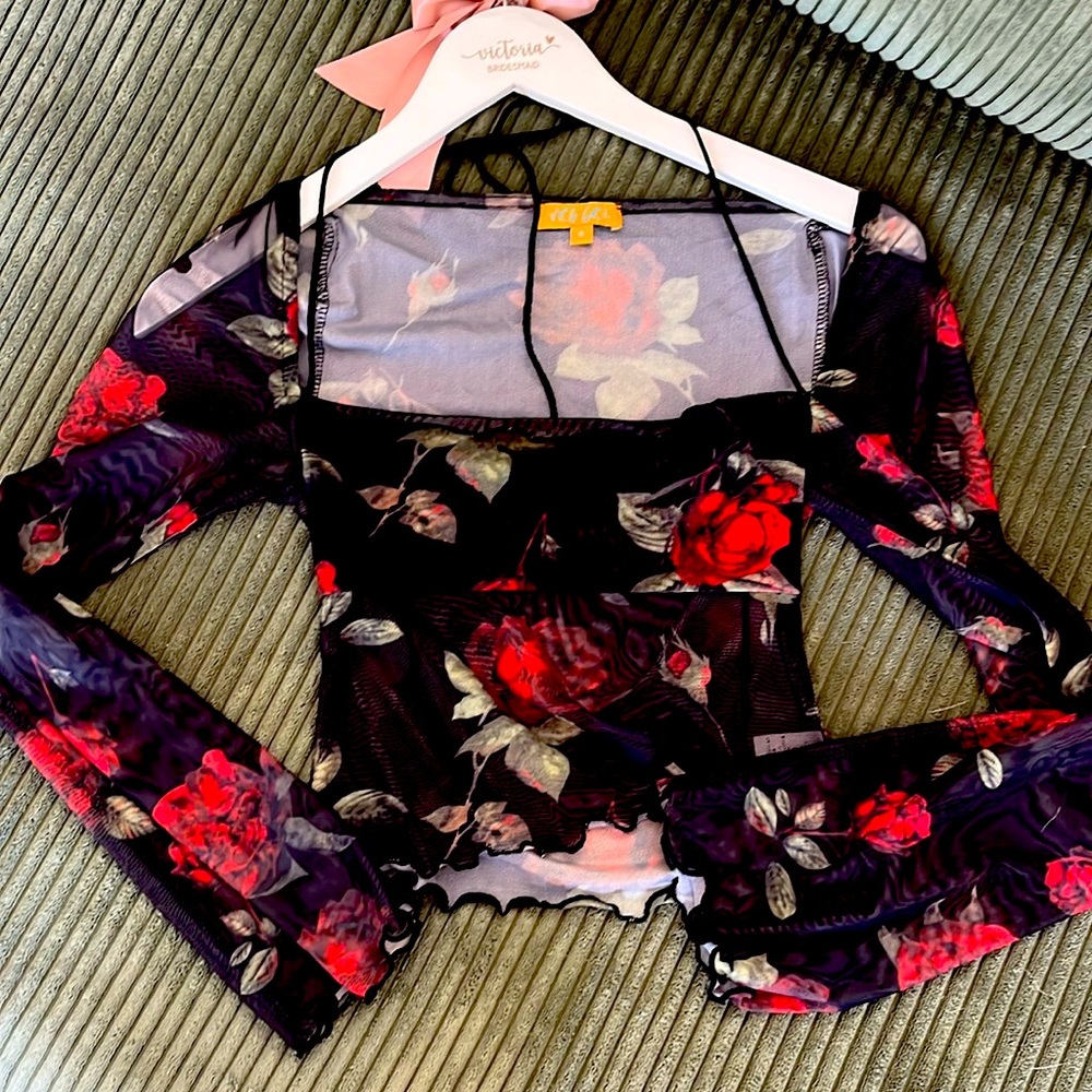 Mesh floral top Verge Girl size 4/6